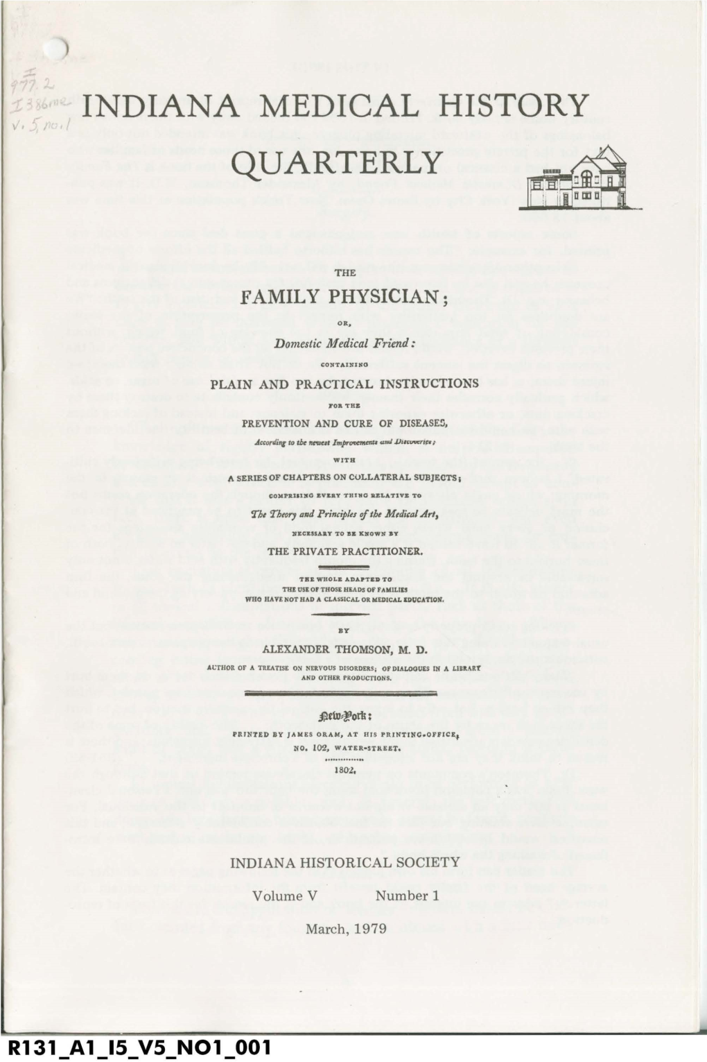 Indiana Medical History Quarterly