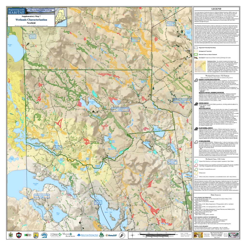 Wetlands Characterization Wetlands Characterization Pond Eliza Beth.Hertz@M a Ine.Gov)