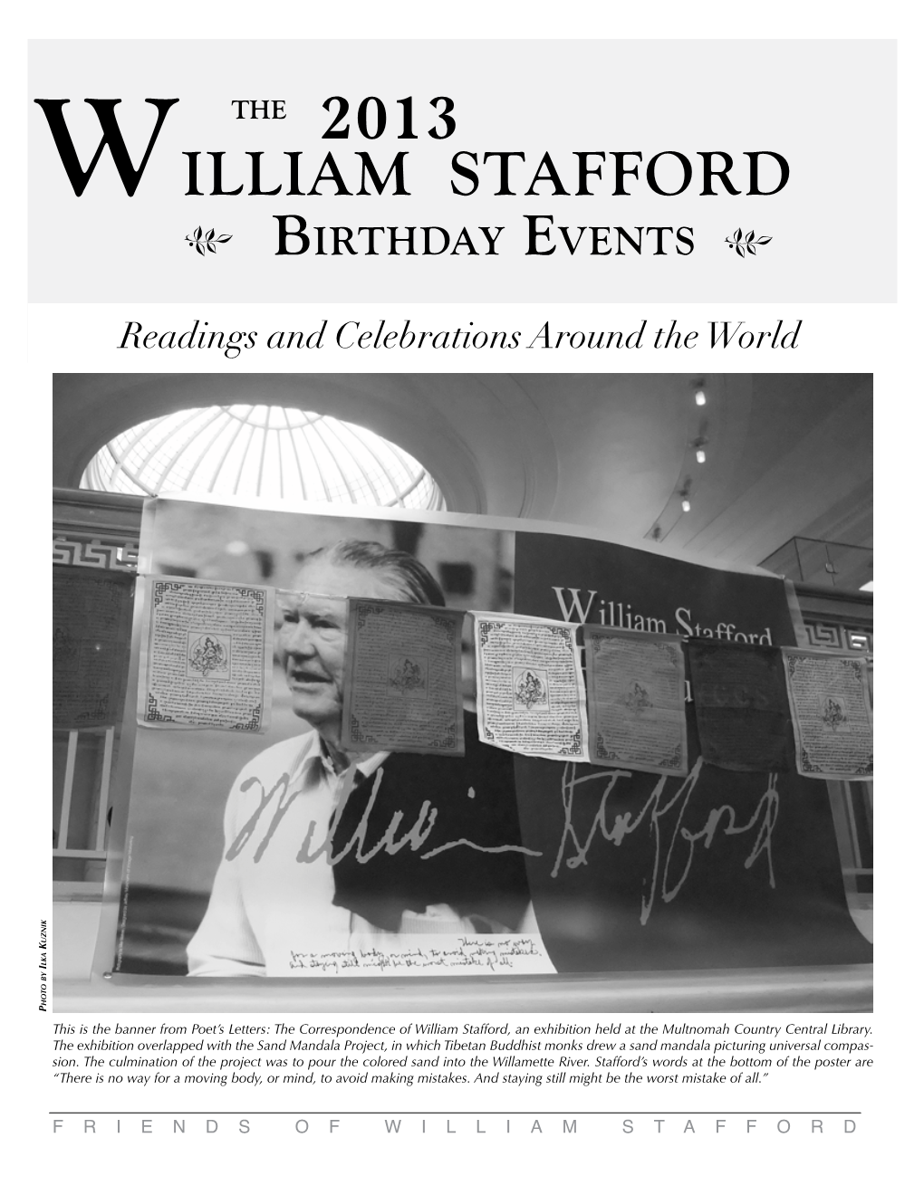 William Stafford, an Exhibition Held at the Multnomah Country Central Library
