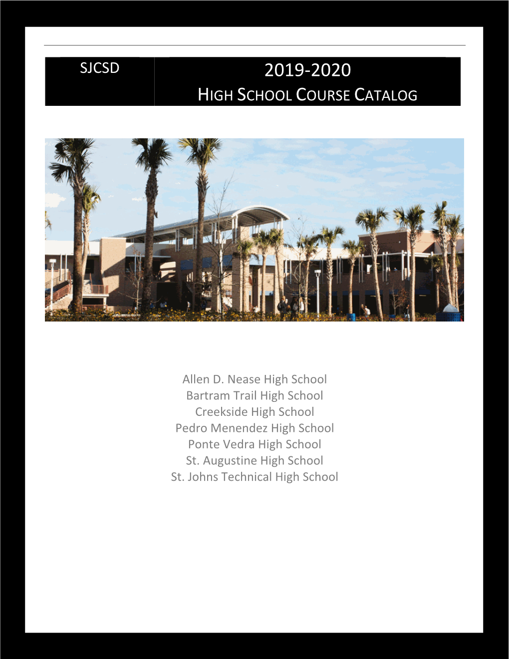 2019-2020 High School Course Catalog