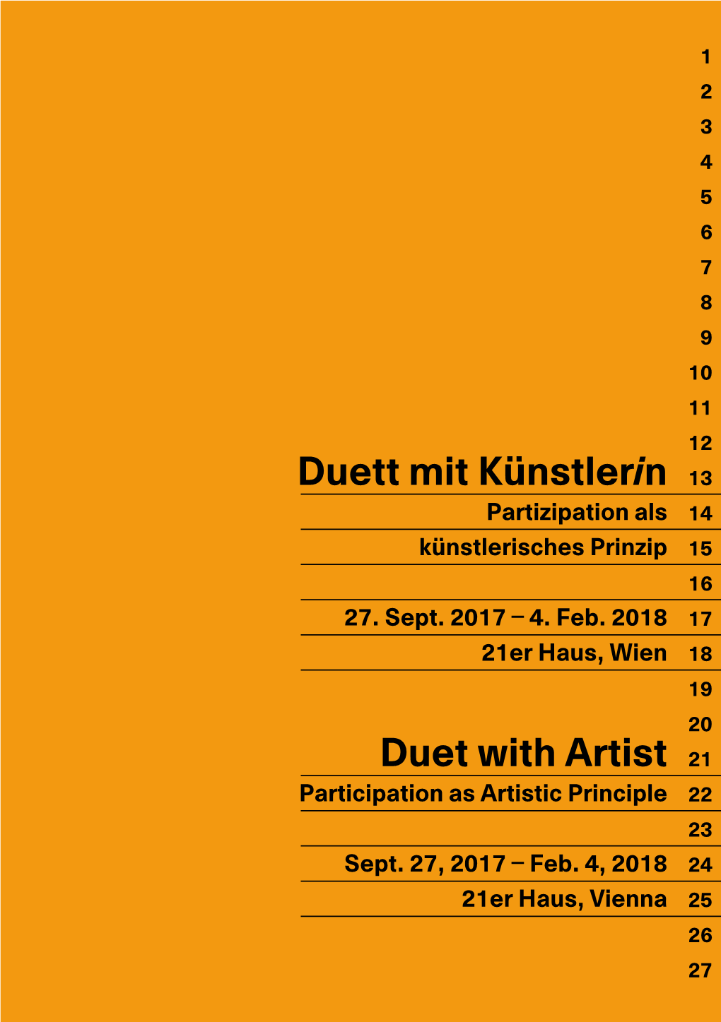 Duett Mit Künstlerin Duet with Artist