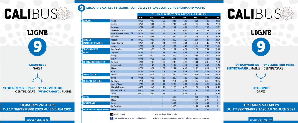 Horaire Bus Ligne 9