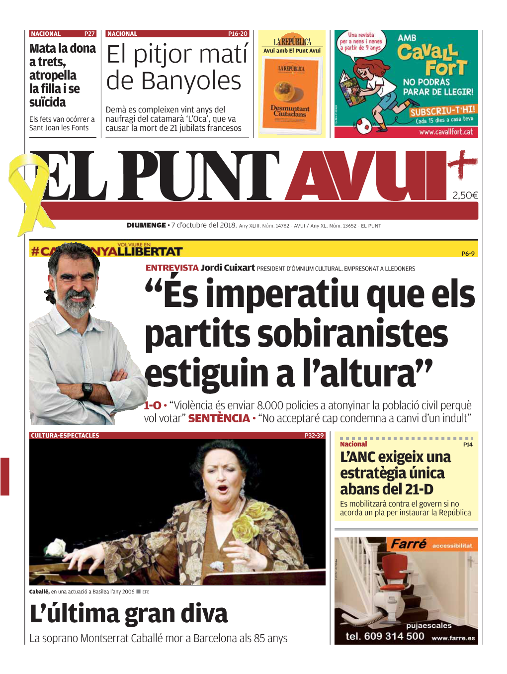 “És Imperatiu Que Els Partits Sobiranistes Estiguin a L'altura”