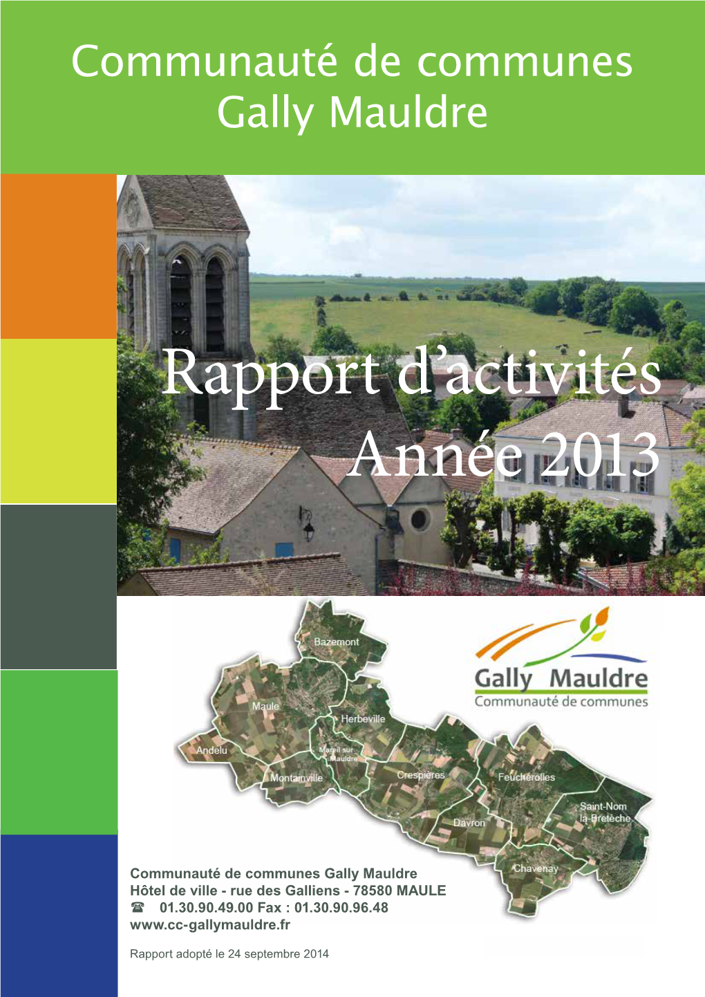 Rapport D'activité De La CC Gally Mauldre 2013
