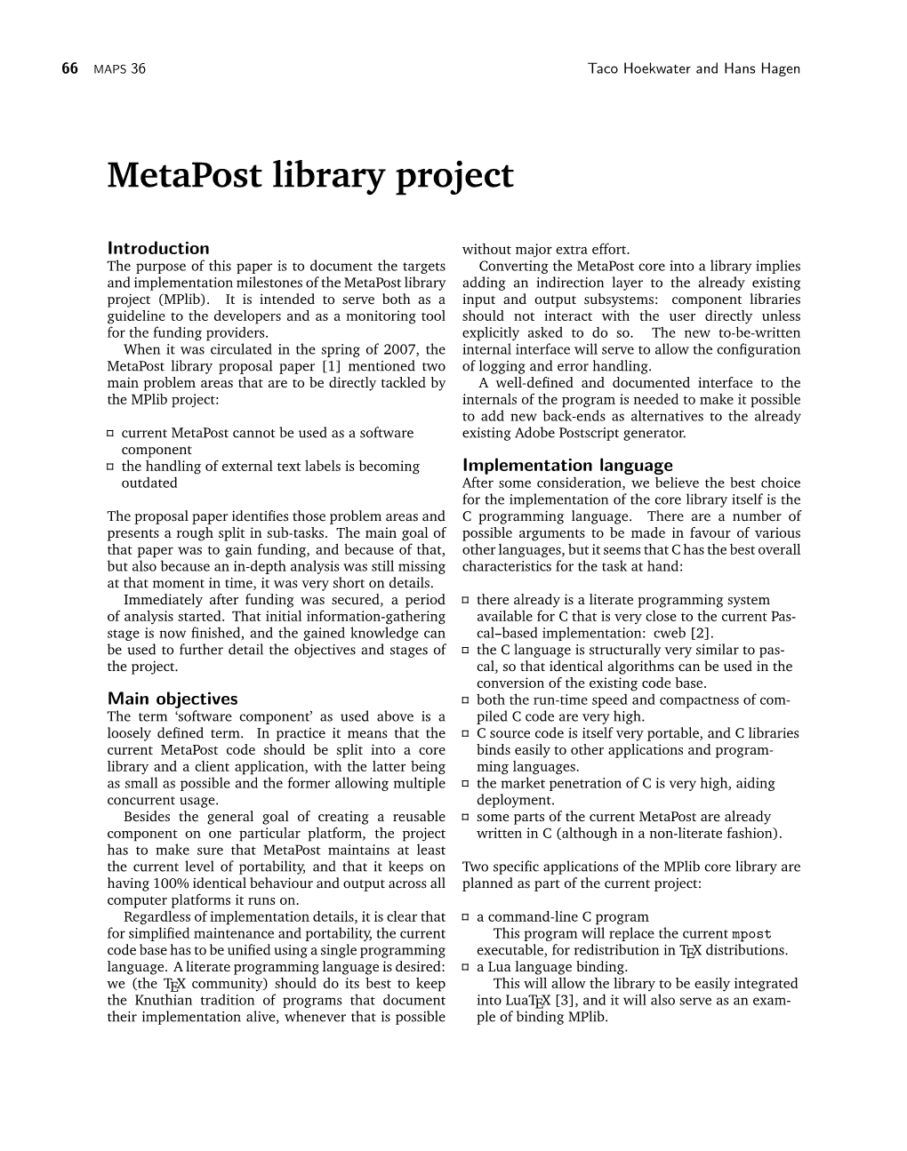 Metapost Library Project