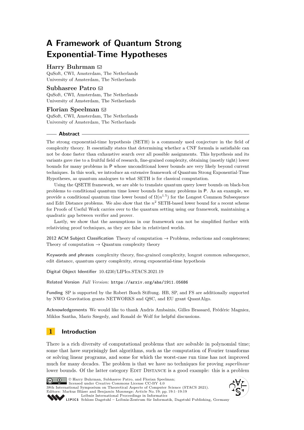 A Framework of Quantum Strong Exponential-Time Hypotheses