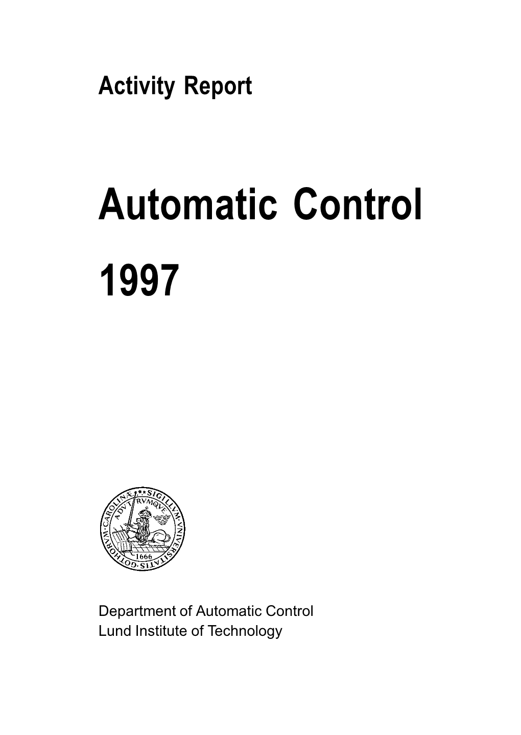 Automatic Control 1997