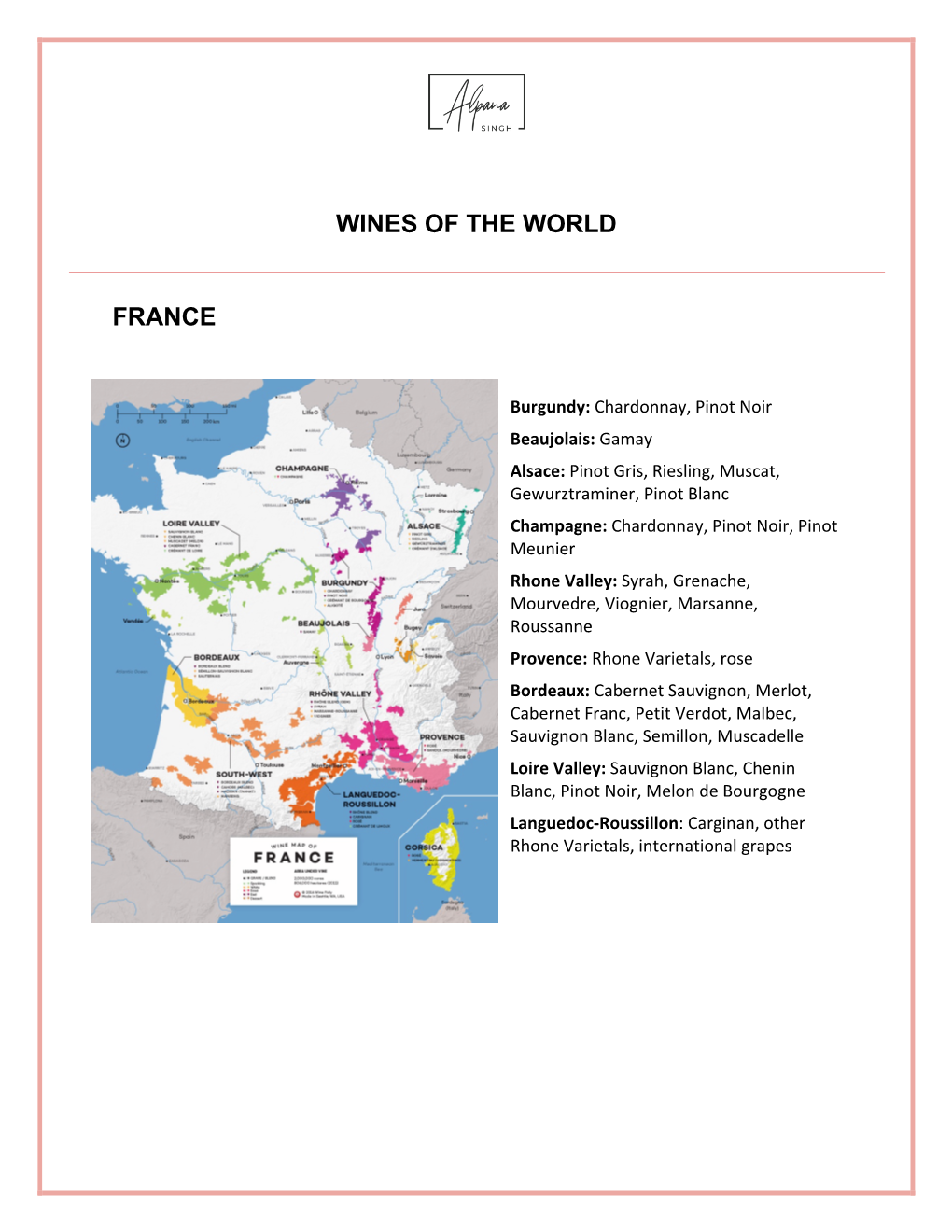 Wines of the World France