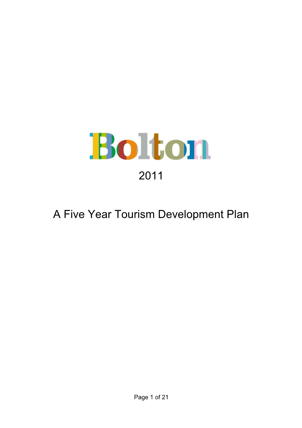 A Draft Tourism Strategy for Bolton - List of Consultees