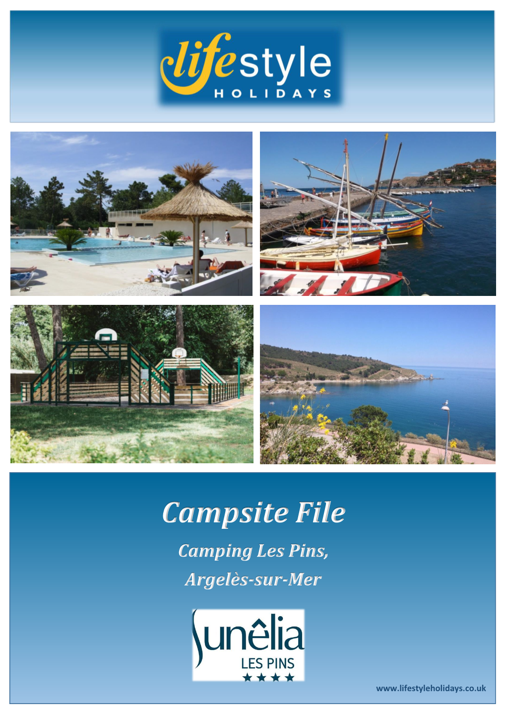 Campsite File Camping Les Pins, Argelès-Sur-Mer