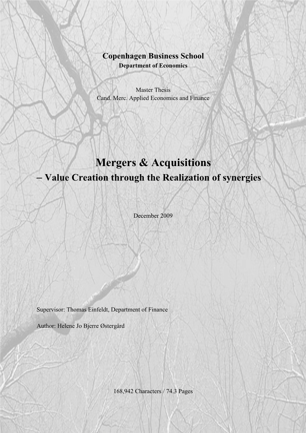 Mergers & Acquisitions