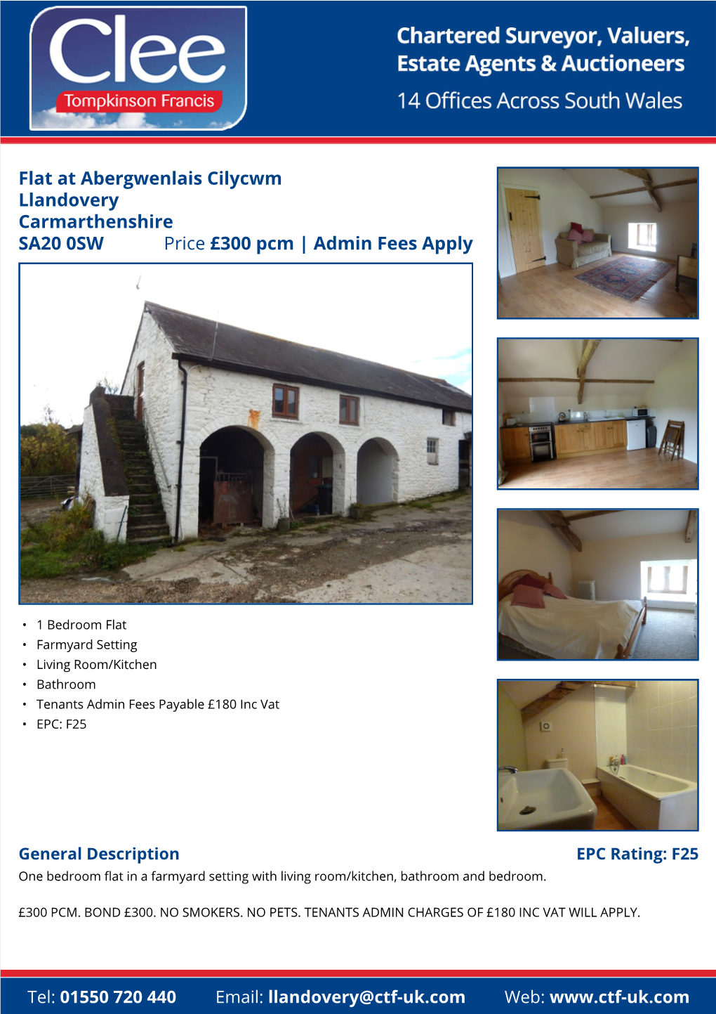 Flat at Abergwenlais Cilycwm Llandovery Carmarthenshire Price