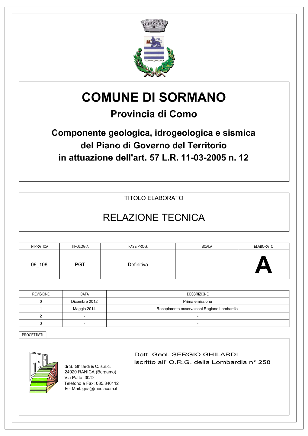 Lineamenti Geografici E Geomorfologici