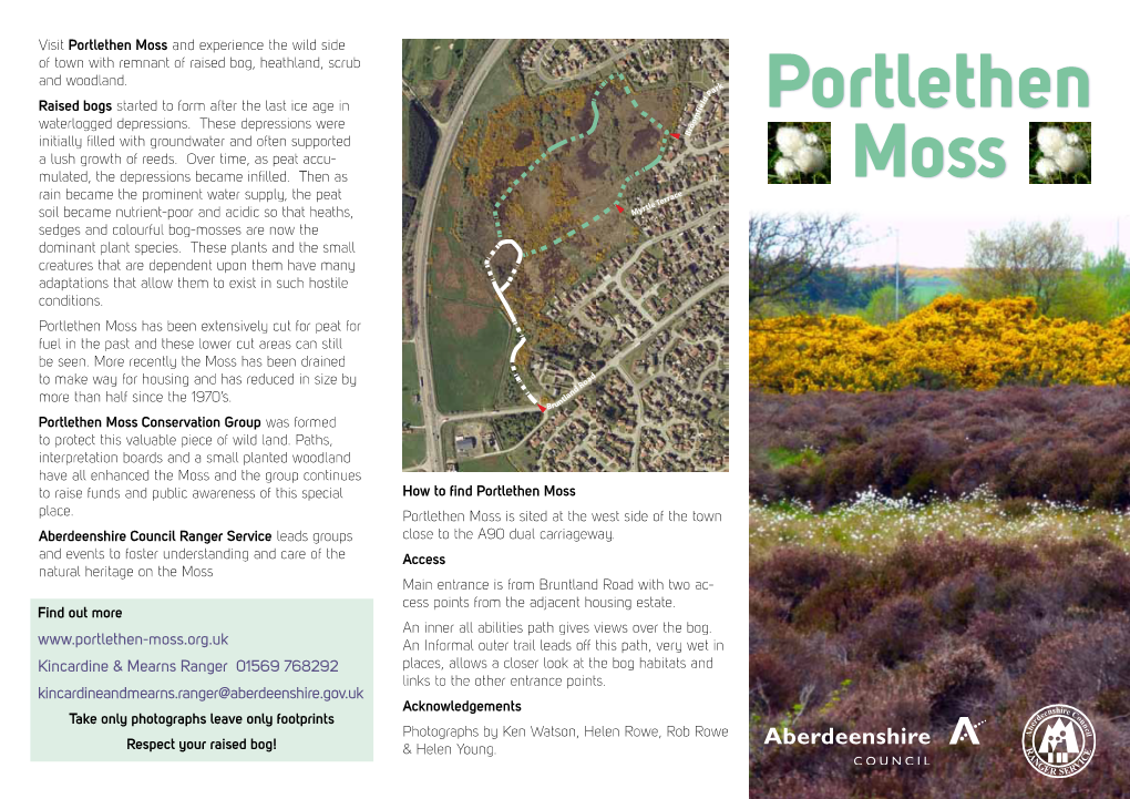 Portlethen Moss Leaflet