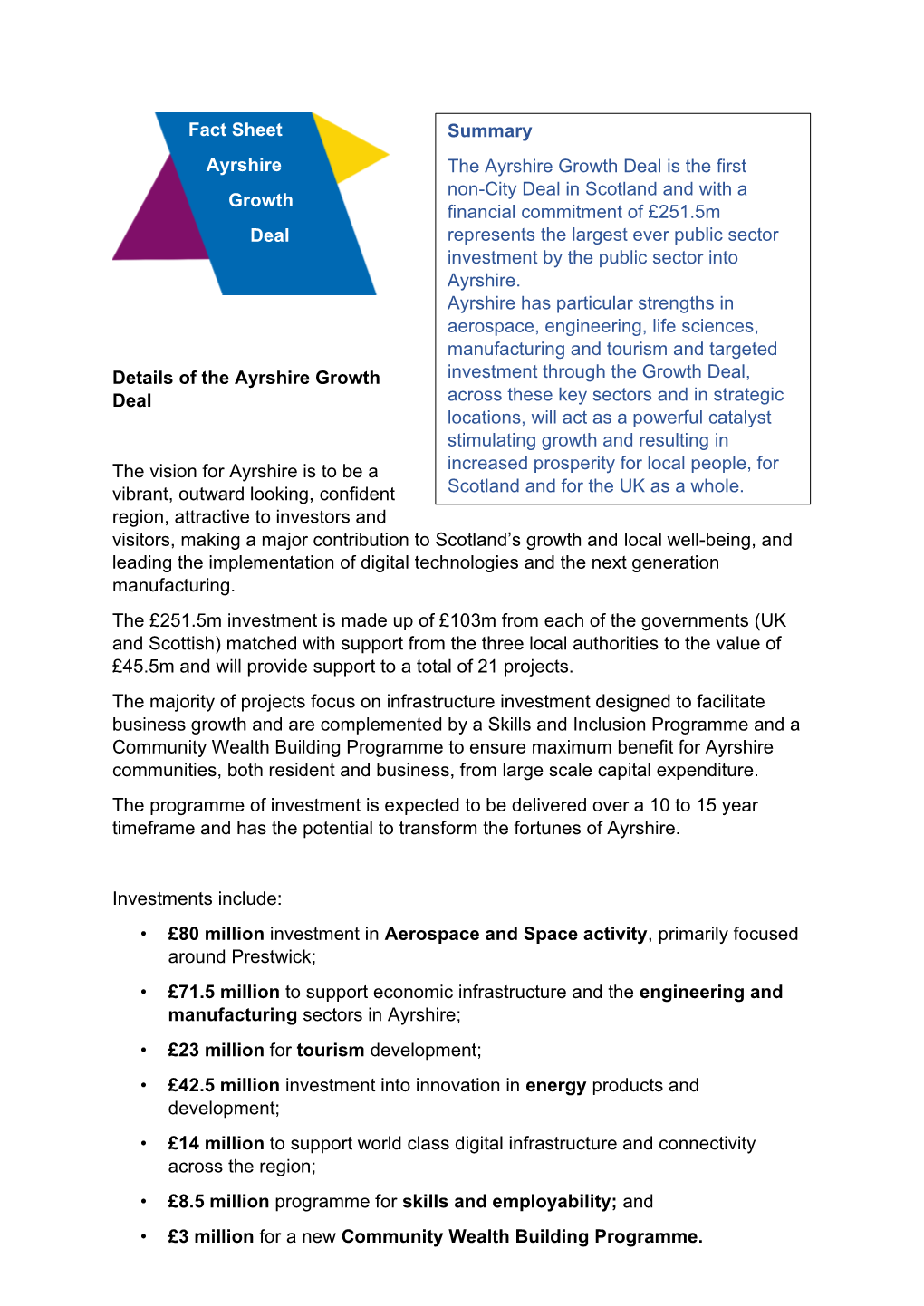 Ayrshire Growth Deal