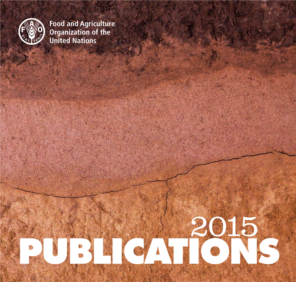 FAO Publications Catalogue 2015