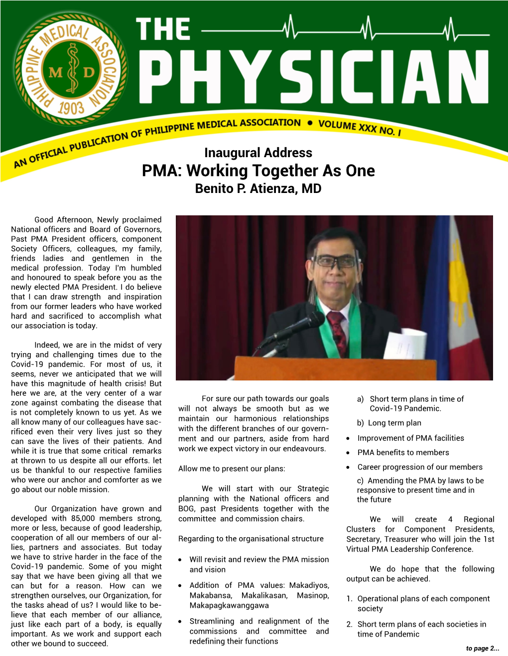PMA: Working Together As One Benito P