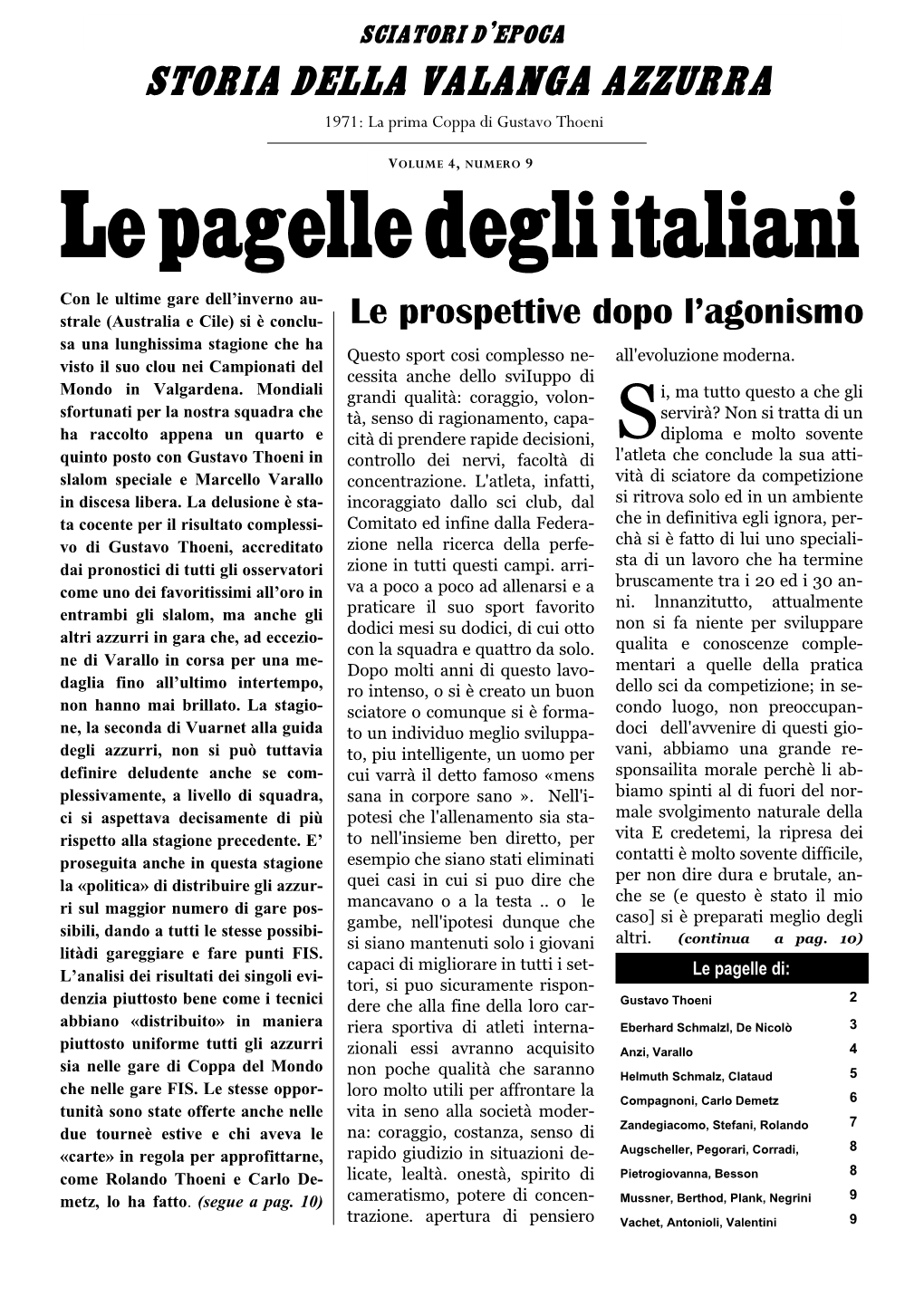 Le Pagelle Degli Italiani