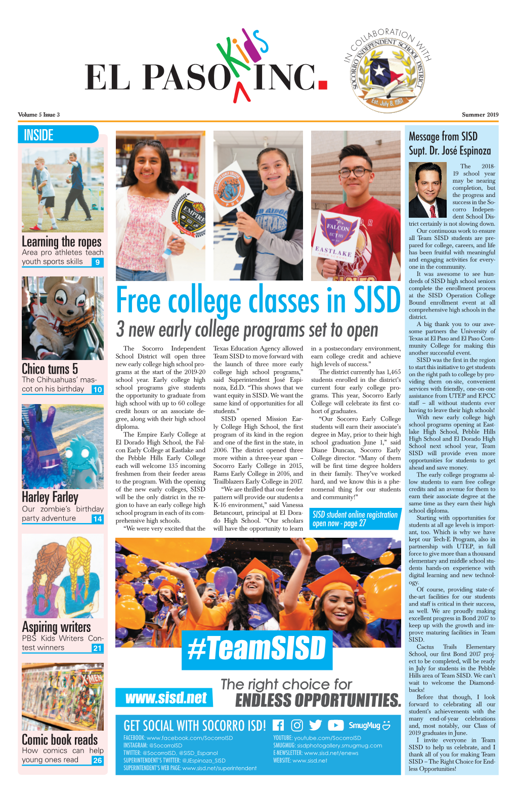 Free College Classes in SISD District