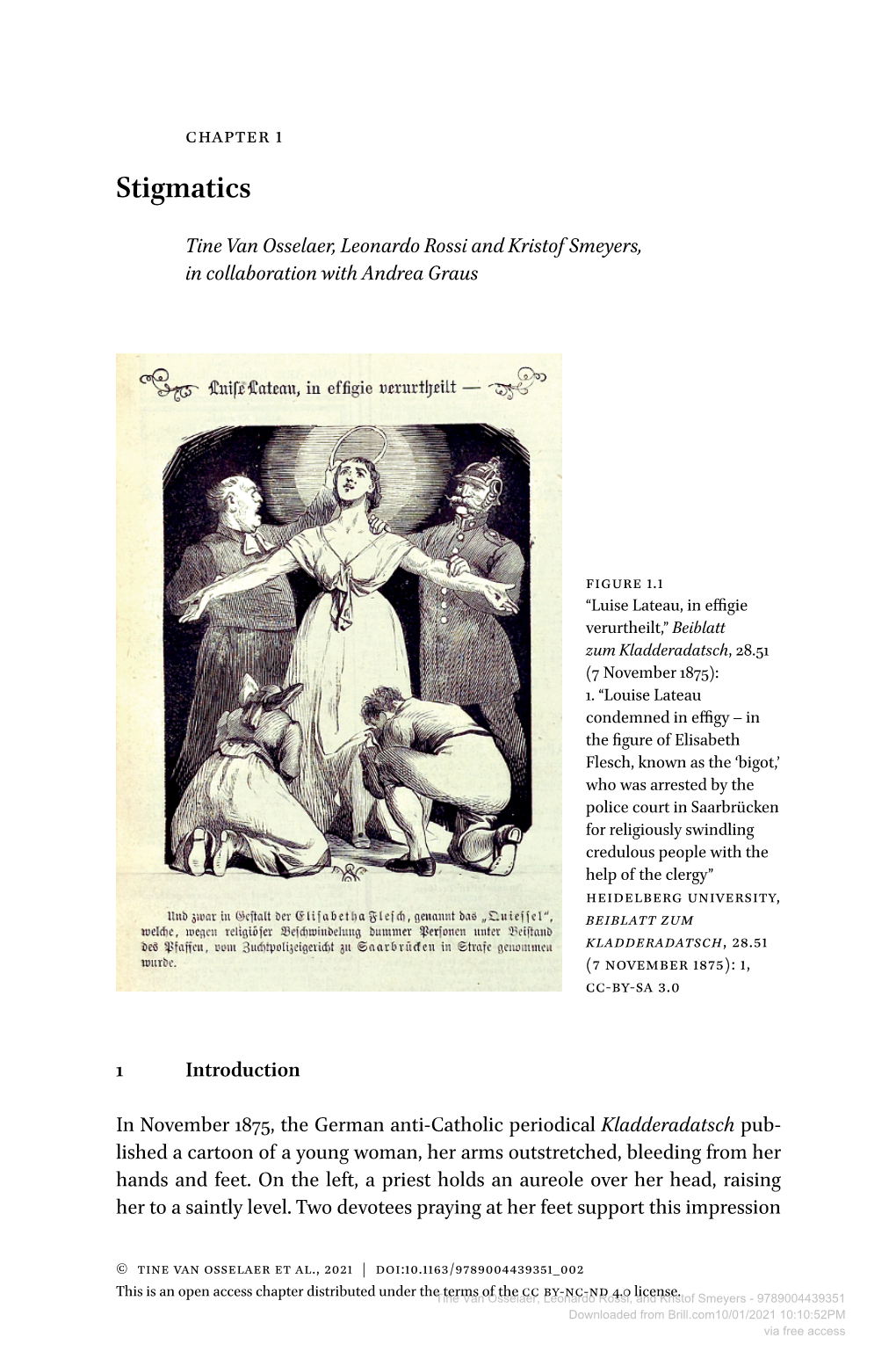 Downloaded from Brill.Com10/01/2021 10:10:52PM Via Free Access 2 VAN OSSELAER, ROSSI, SMEYERS, and GRAUS of Her As an Object of Devotion