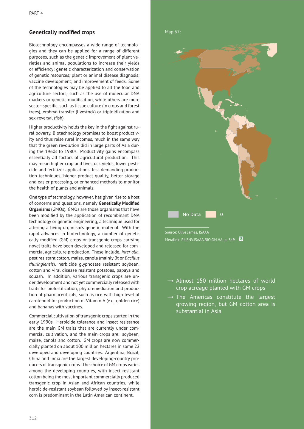 Genetically Modified Crops → Almost 150 Million Hectares of World Crop