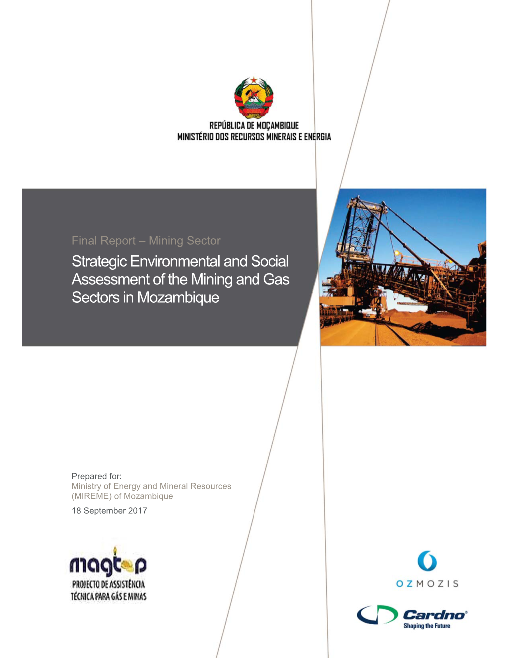 Strategic Environmental and Social Assessment of the Mining and Gas Sectors in Mozambique