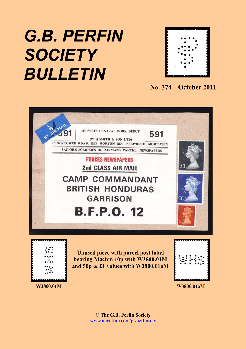 G.B. PERFIN SOCIETY BULLETIN No