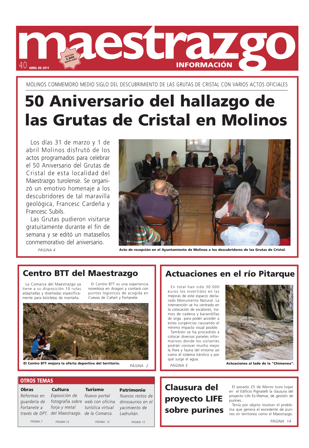 50 Aniversario Del Hallazgo De Las Grutas De Cristal En Molinos