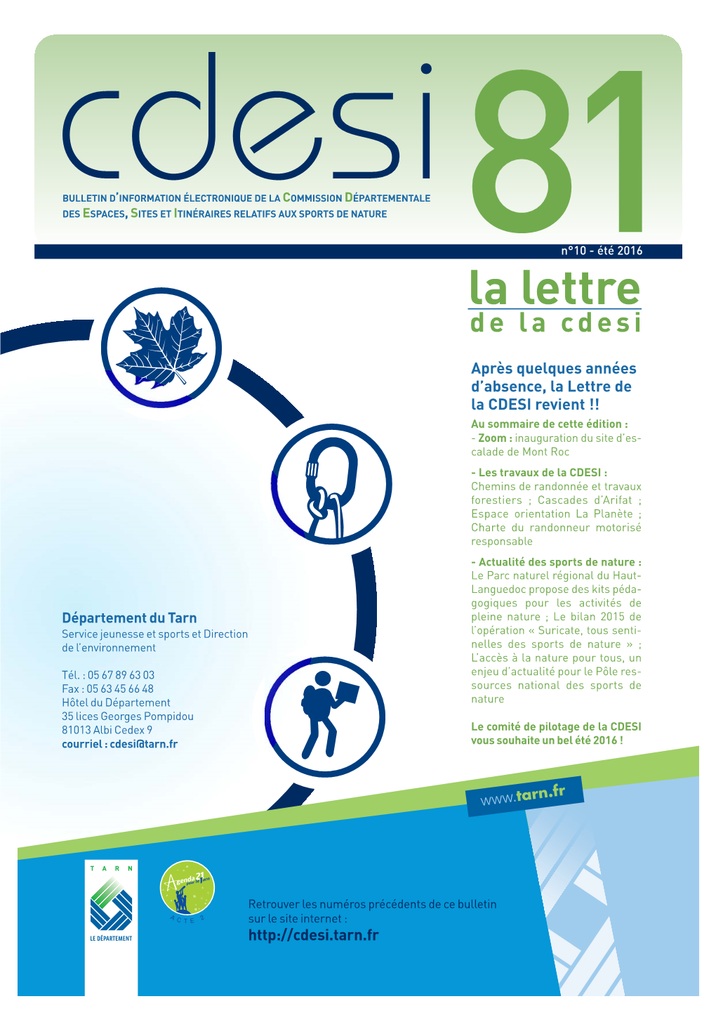 Été 2016 La Lettre De La Cdesi