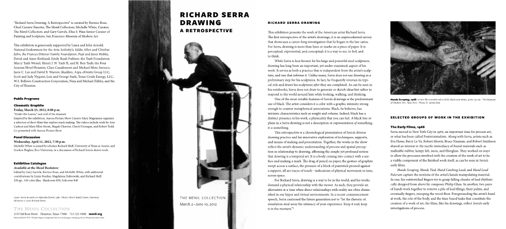 Richard Serra Drawing