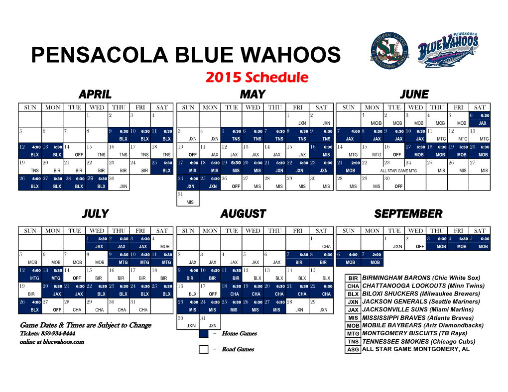 Pensacola Blue Wahoos