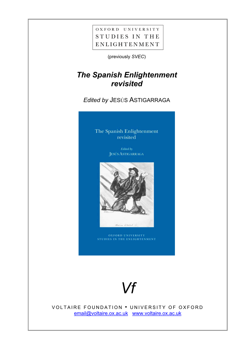 The Spanish Enlightenment Revisited