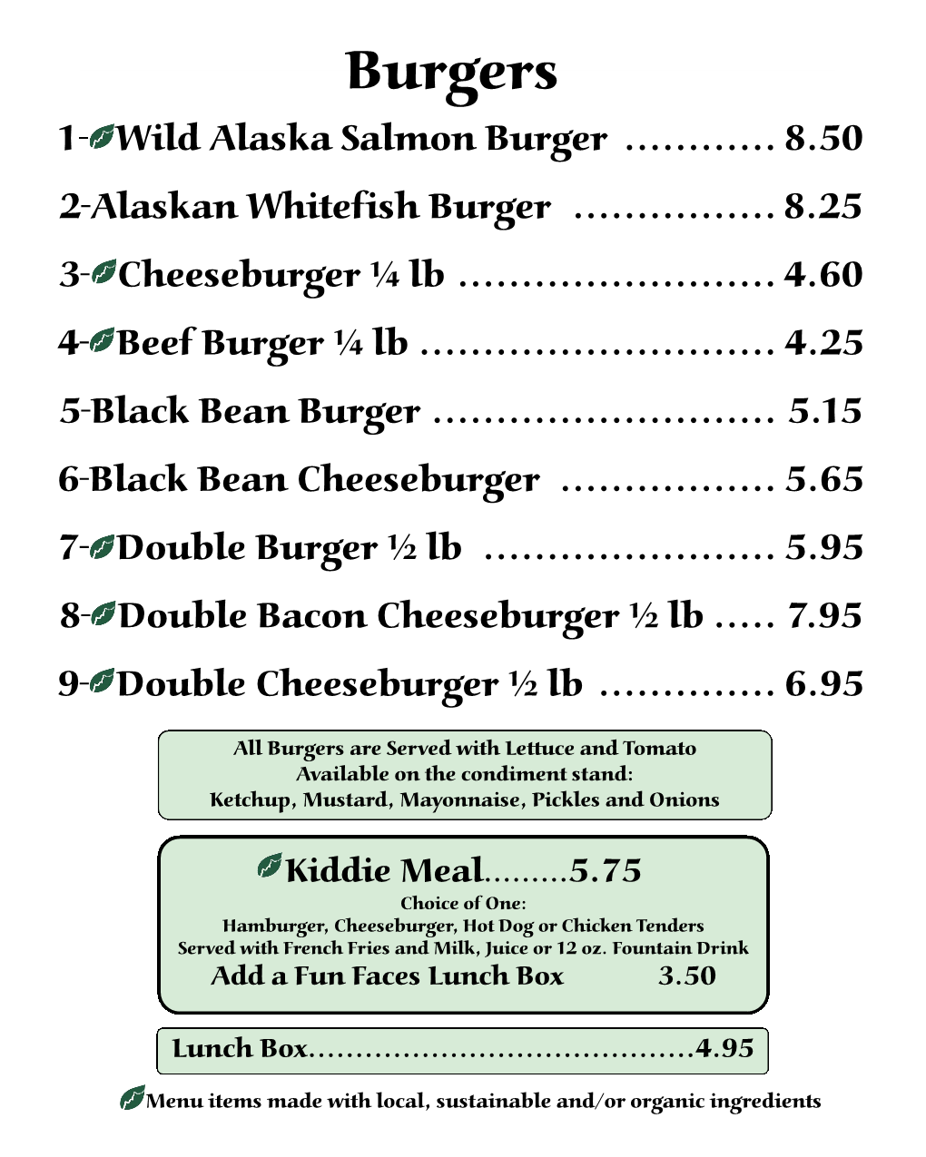 Cheeseburger ¼ Lb