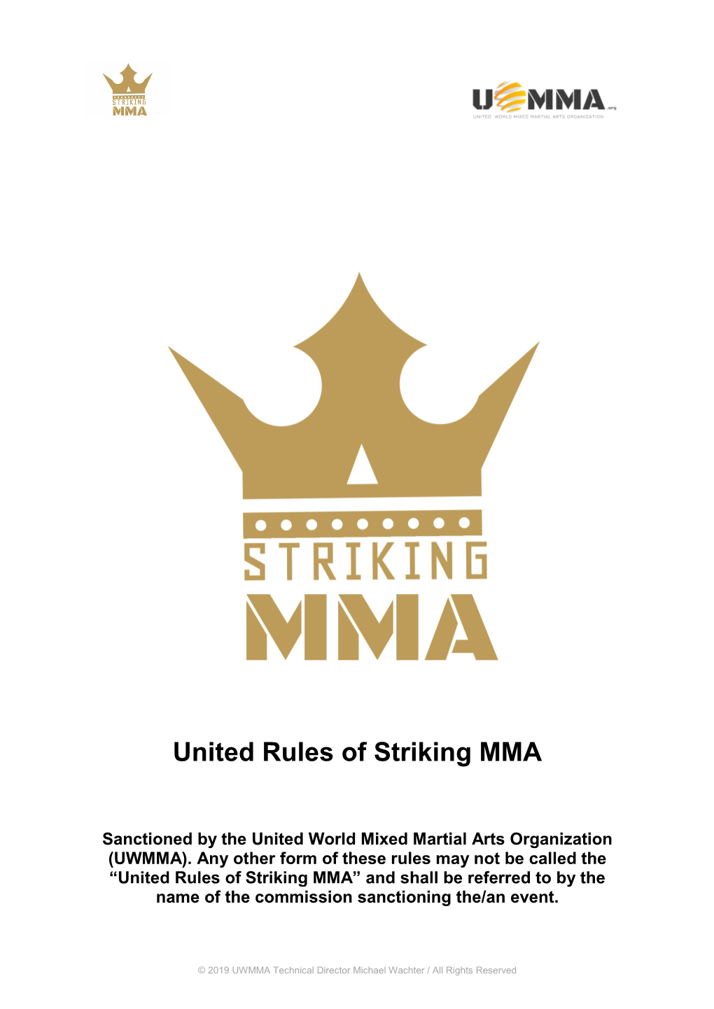 United Rules of Striking MMA