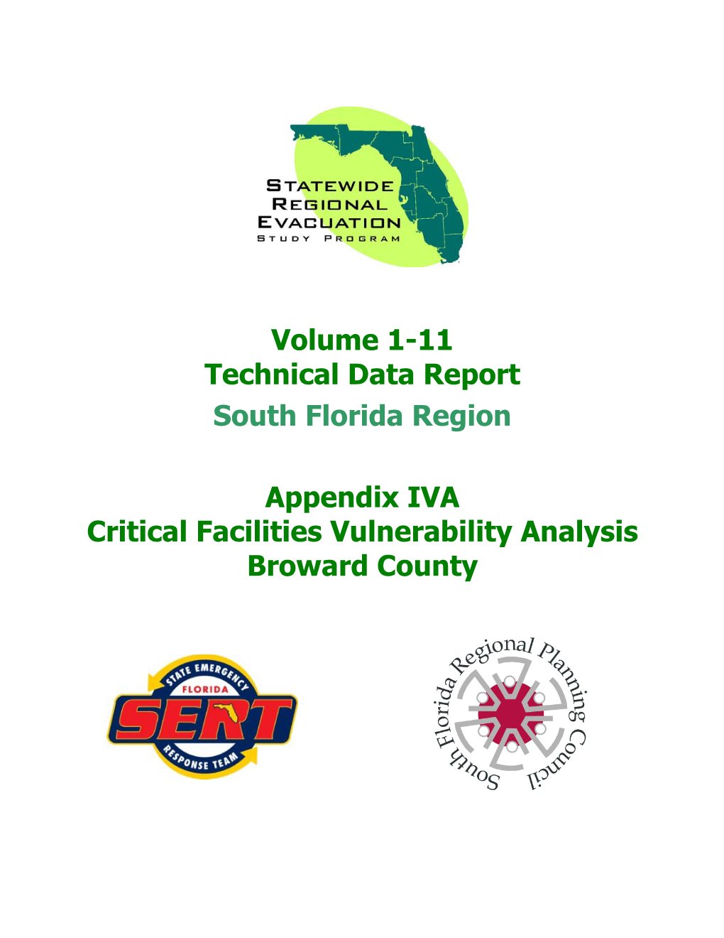 Volume 1-11 Technical Data Report South Florida Region Appendix IVA