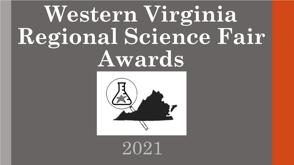 Western Virginia Regional Science Fair Awards