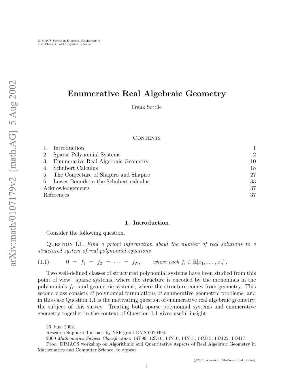 Enumerative Real Algebraic Geometry 3