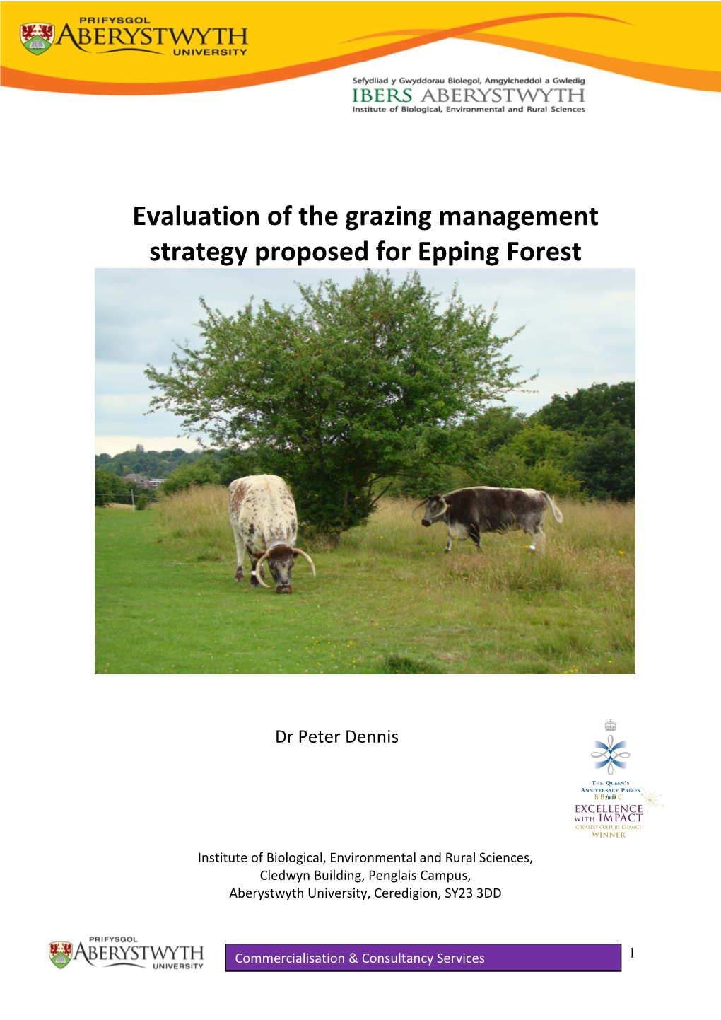 Evaluation of the Grazing Management Strategy Proposed for Epping Forest