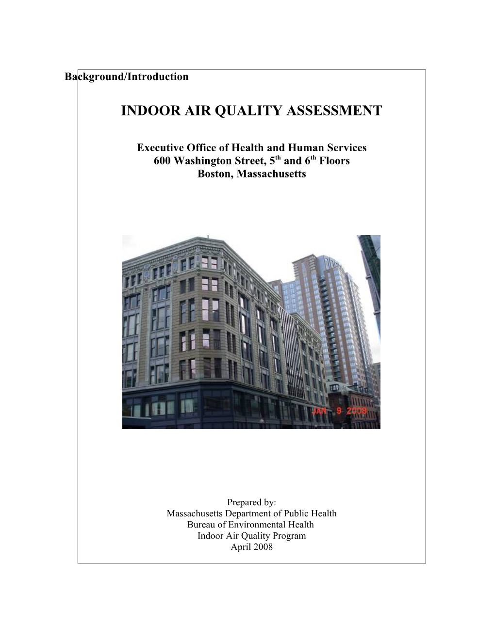 Indoor Air Quality Assessment s7