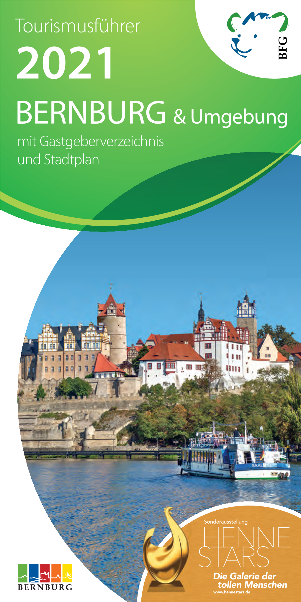 2021 BERNBURG & Umgebung Mit Gastgeberverzeichnis Und Stadtplan