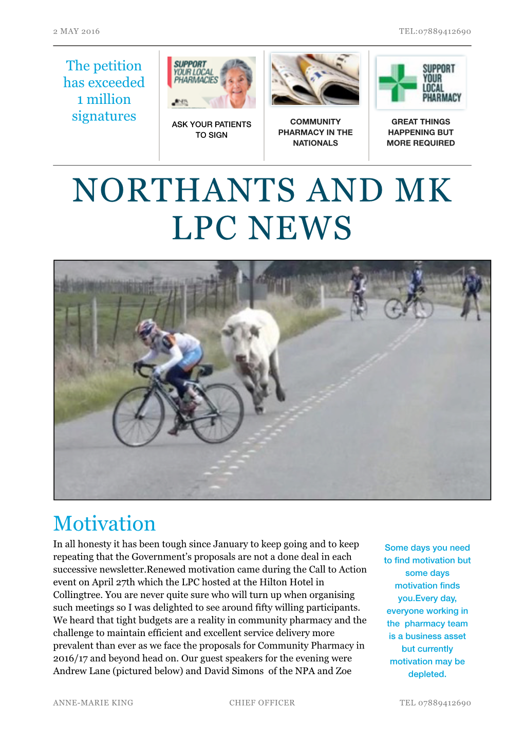 Northants and MK LPC News May 2016