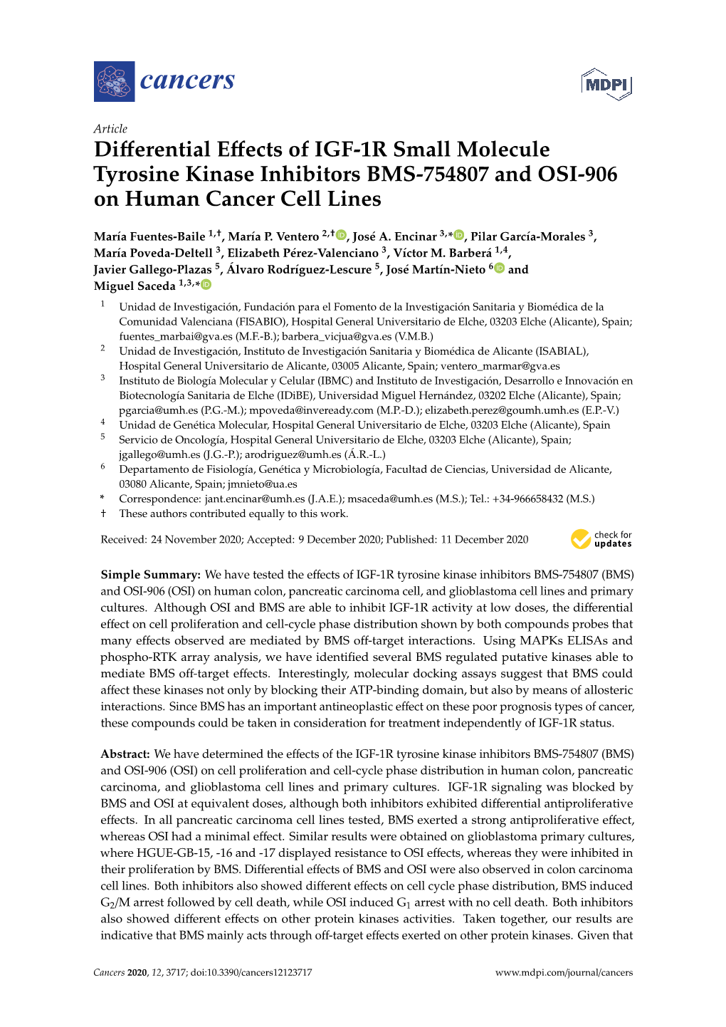 Differential Effects of IGF-1R Small Molecule Tyrosine Kinase Inhibitors