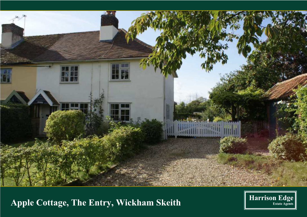 Apple Cottage, the Entry, Wickham Skeith