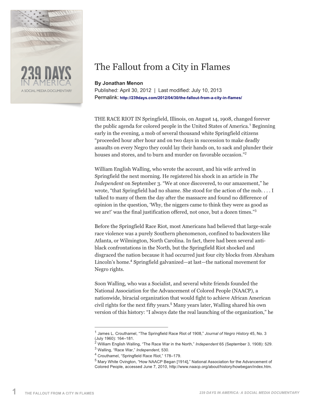 Day 20 — the Fallout from a City in Flames