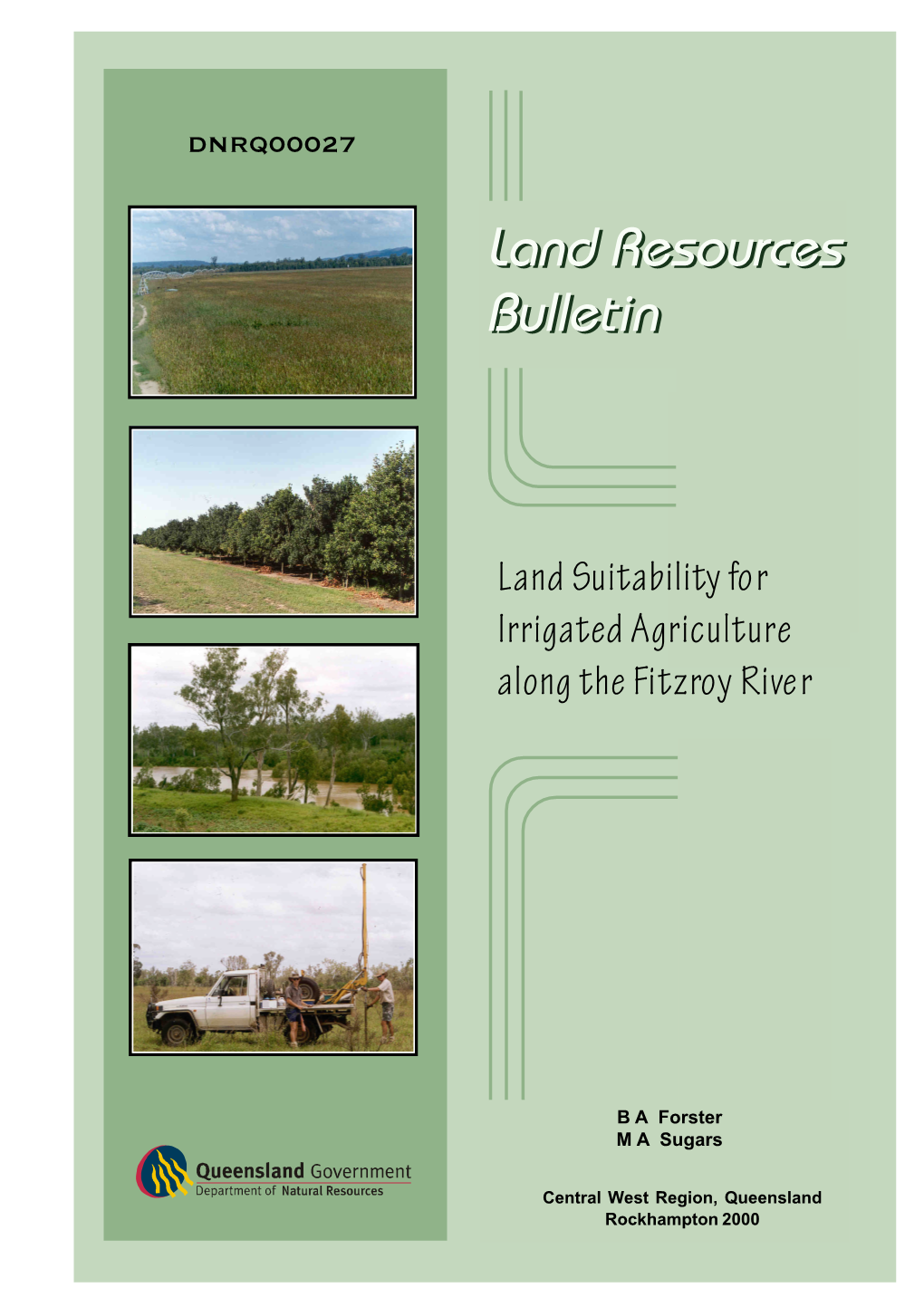 Land Suitability for Irrigated Agriculture Along the Fitzroy River