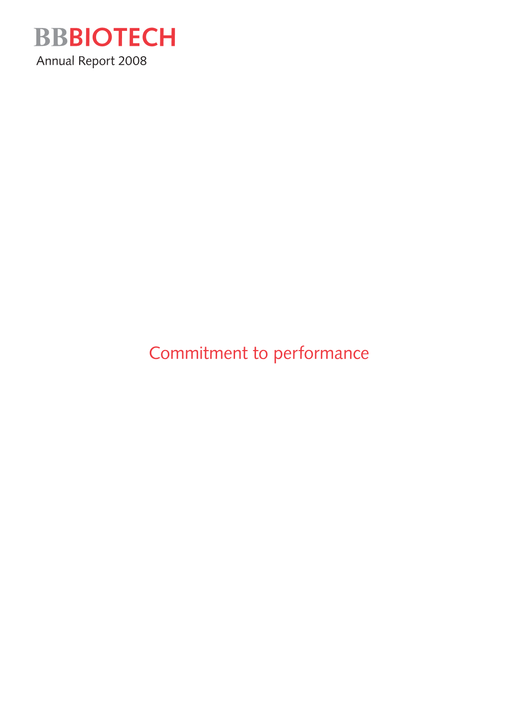 Commitment to Performance to Commitment