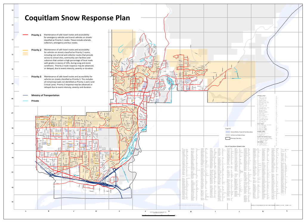 Snow Response Plan Map (PDF)