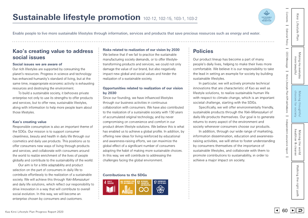 Sustainable Lifestyle Promotion