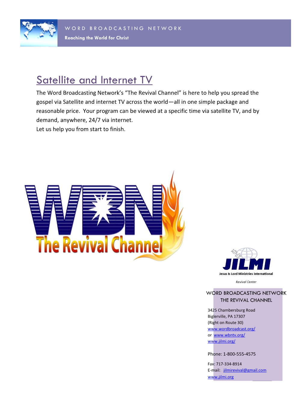 Satellite and Internet TV