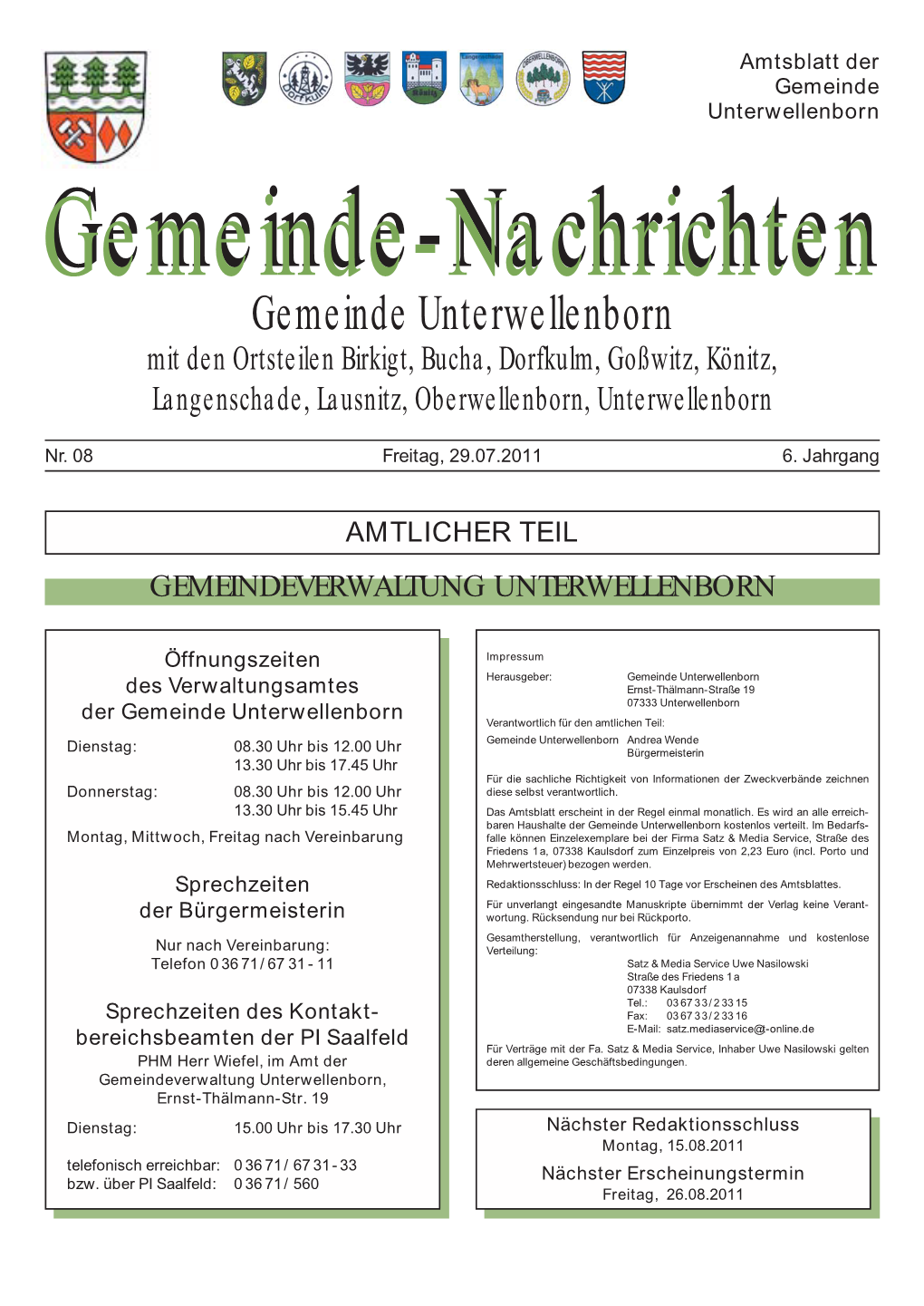 Amtsblatt 08-2011